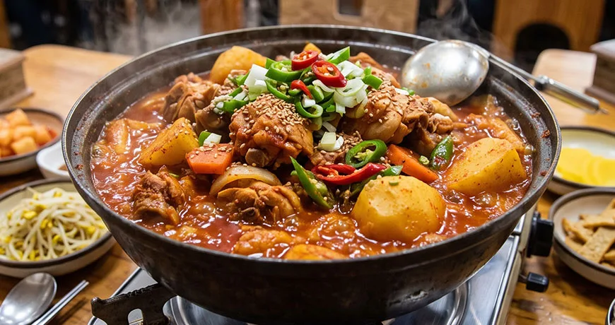 Spicy Braised Chicken | 닭볶음탕
