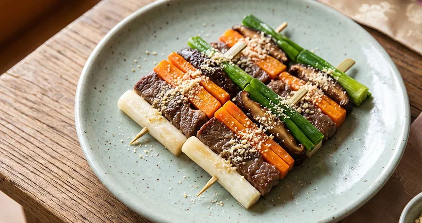Beef and Vegetable Skewers | 화양적
