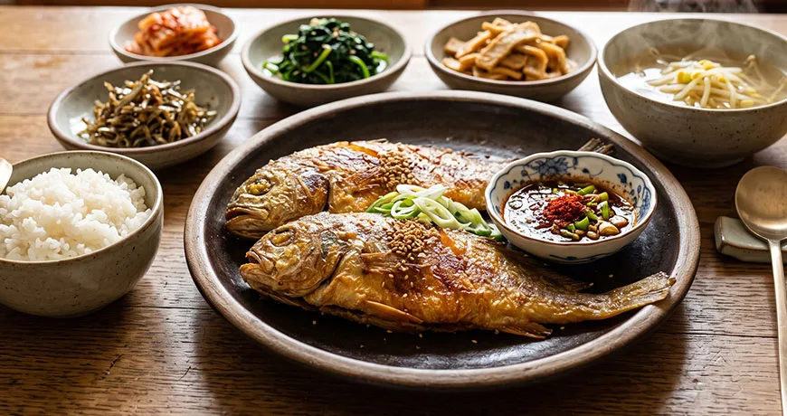 Pan-fried Yellow Corvina | 조기구이