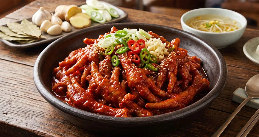 Spicy Stir-fried Chicken's Feet | 매운닭발볶음