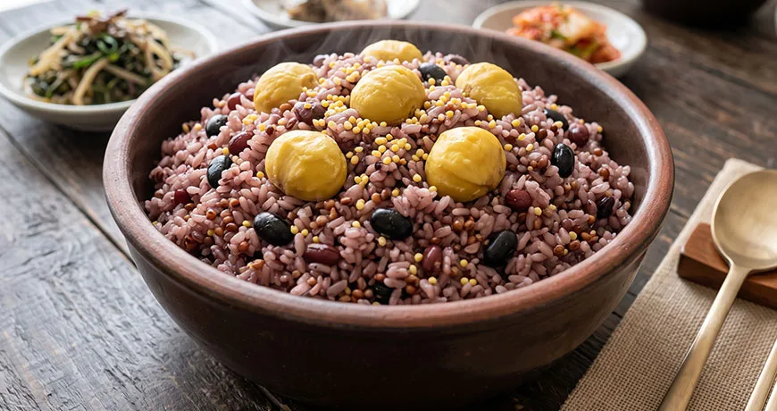 Steamed Five-grain Rice | 오곡밥