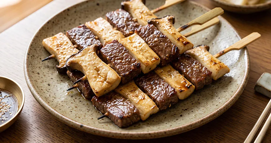 Pine Mushroom Skewers | 송이산적