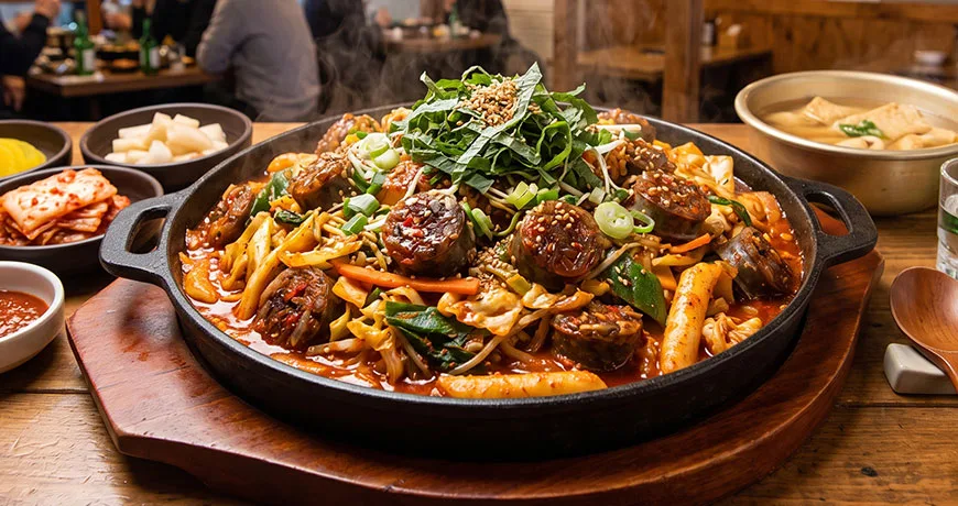 Stir-fried Blood Sausage | 순대볶음