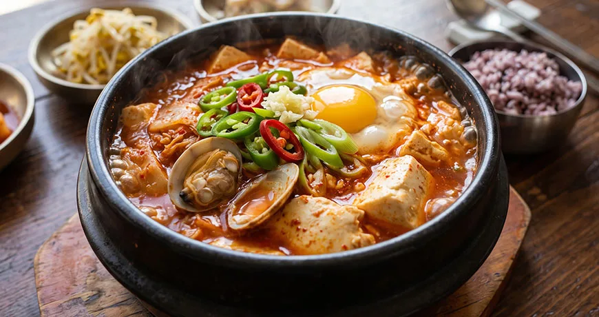 Soft Bean Curd Stew | 순두부찌개