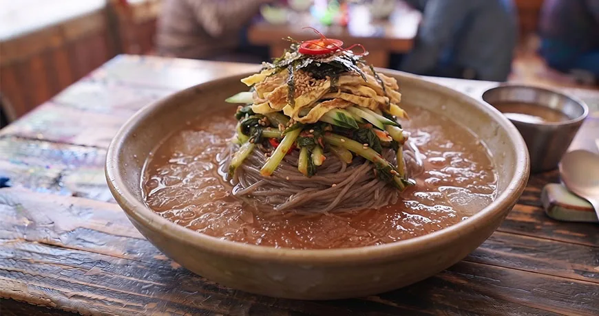 Buckwheat Noodles with YoungSummer Radish Kimchi | 열무냉면