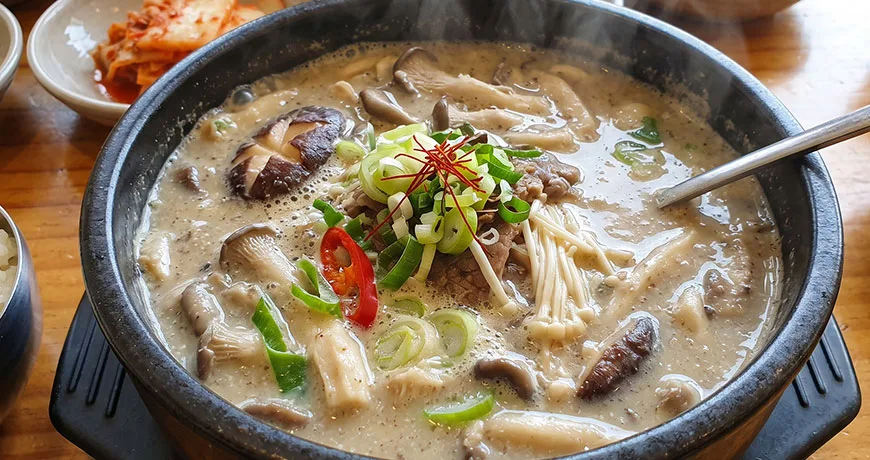 Mushroom and Perilla Seed Stew | 버섯들깨탕