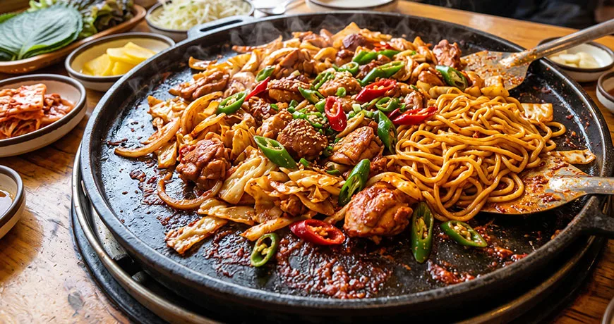 Spicy Stir-fried Chicken | 닭갈비