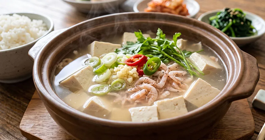 Bean Curd and Salted Shrimp Soup | 두부새우젓국