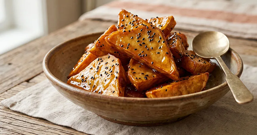 Deep-fried and Sugar Glazed Sweet Potatoes | 고구마맛탕